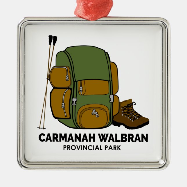 Carmanah Walbran Provincial Park Backpack Ornament Aus Metall (Vorne)