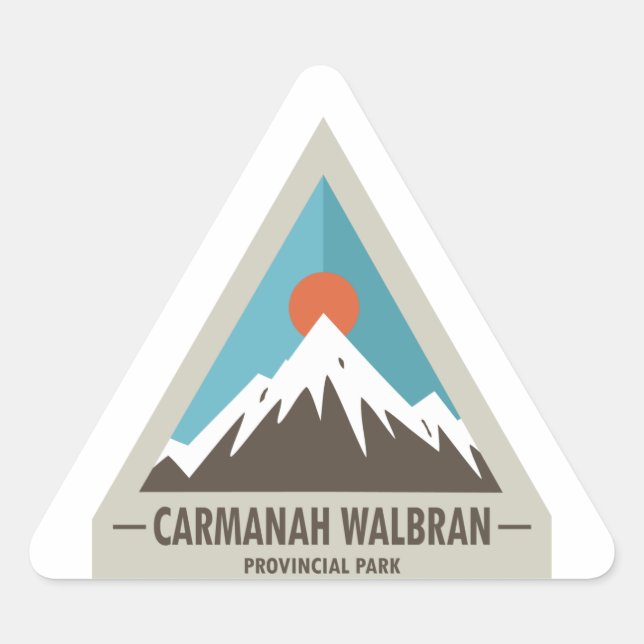 Carmanah Walbran Provincial Park Dreieckiger Aufkleber (Vorderseite)