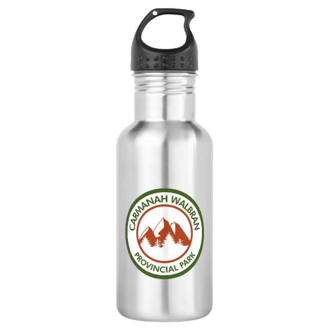 Carmanah Walbran Provincial Park Edelstahlflasche (Vorderseite)