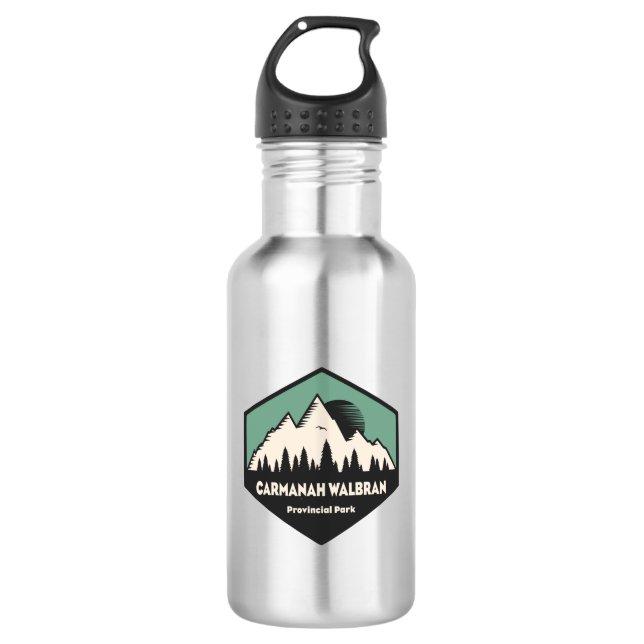 Carmanah Walbran Provincial Park Edelstahlflasche (Vorderseite)