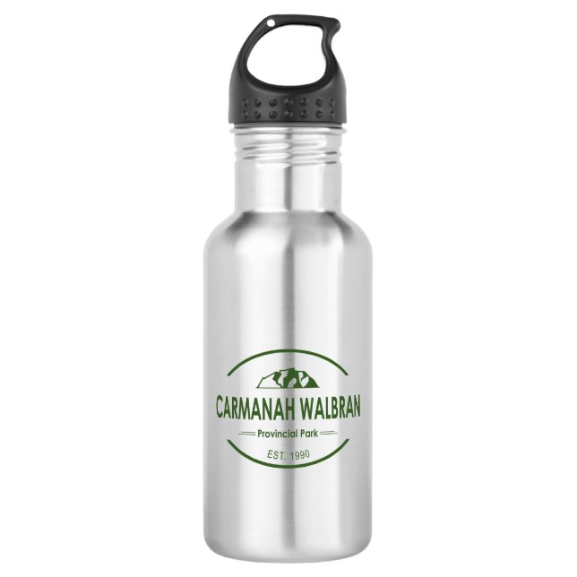 Carmanah Walbran Provincial Park Edelstahlflasche (Vorderseite)