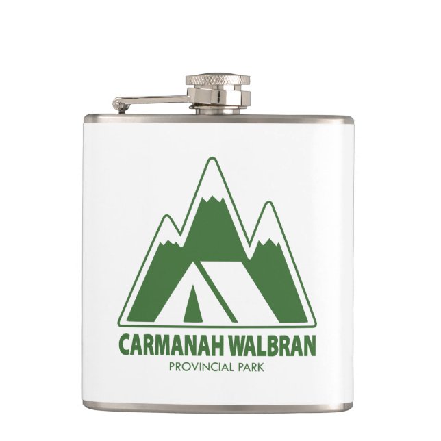 Carmanah Walbran Provincial Park Mountains Camping Flachmann (Vorderseite)