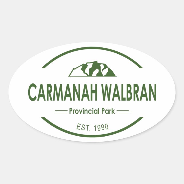 Carmanah Walbran Provincial Park Ovaler Aufkleber (Vorderseite)