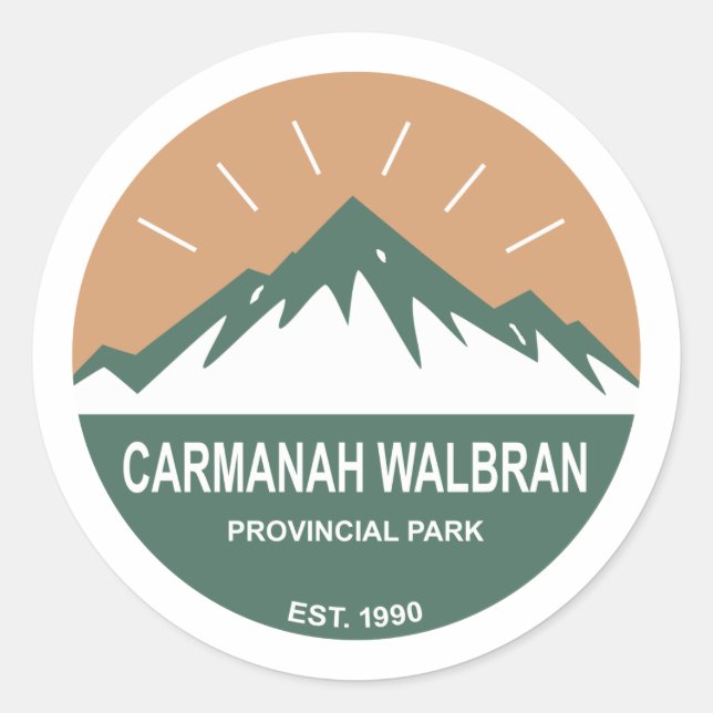 Carmanah Walbran Provincial Park Runder Aufkleber (Vorderseite)