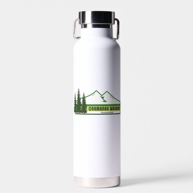 Carmanah Walbran Provinzpark Grüne Streifen Trinkflasche (Vorne)