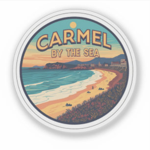 Carmel am Meer Strand Kalifornien Pazifikküste Aufkleber