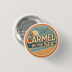 Carmel am Meer Strand Kalifornien Pazifikküste Button