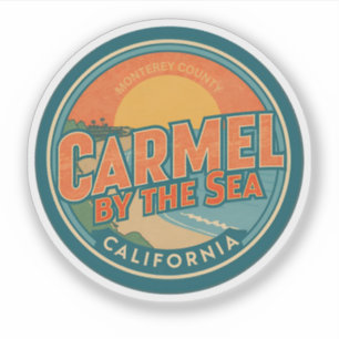Carmel am Meer Strand Kalifornien Pazifikküste g Aufkleber