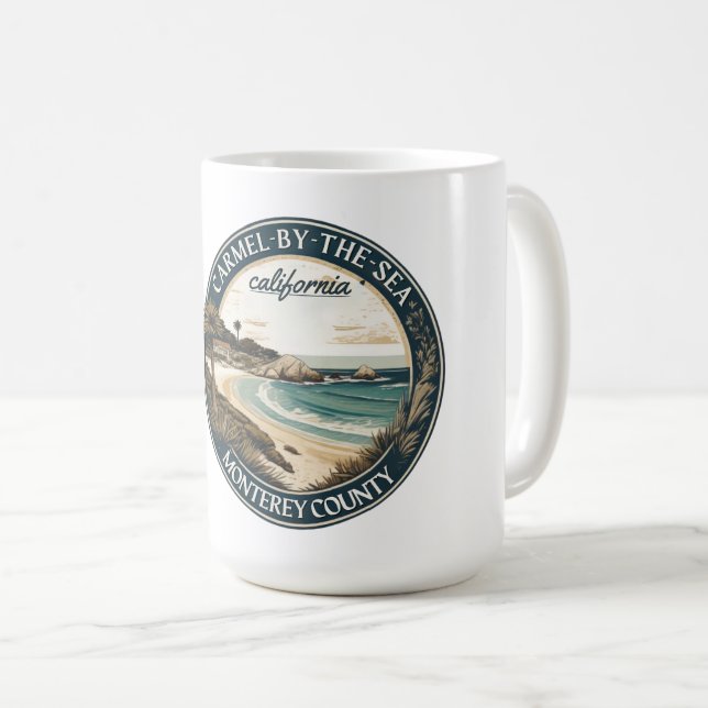 Carmel am Meeresstrand Kalifornien Pazifikküste Kaffeetasse (VorderseiteRechts)