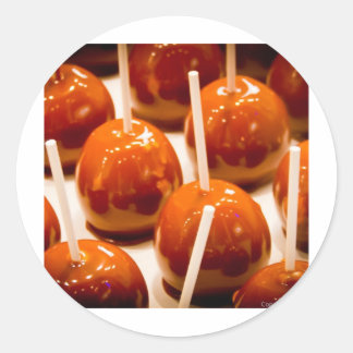 Carmel Apple Runder Aufkleber