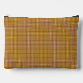 Carmel Brown Plaid Classic Pattern Retro Zubehörtasche