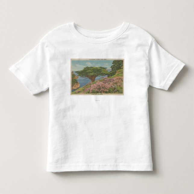 Carmel Bucht, CA - Ansicht "des alter Veteranen-" Kleinkind T-shirt (Vorderseite)