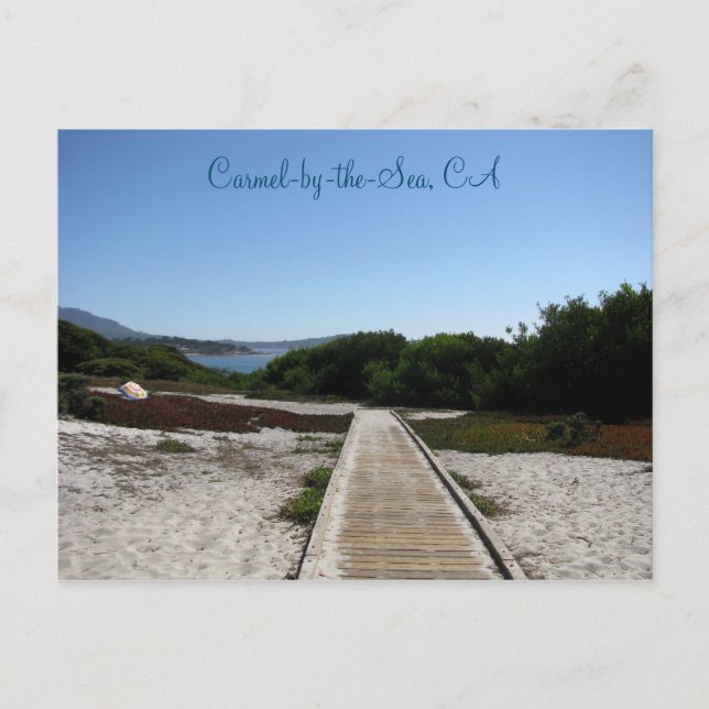 Carmel-by-the-Sea, CA - Pfad zum Ozean Postkarte (Vorderseite)