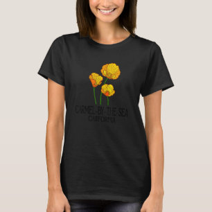 Carmel-by-the-Sea California CA Poppy Blume Staat T-Shirt