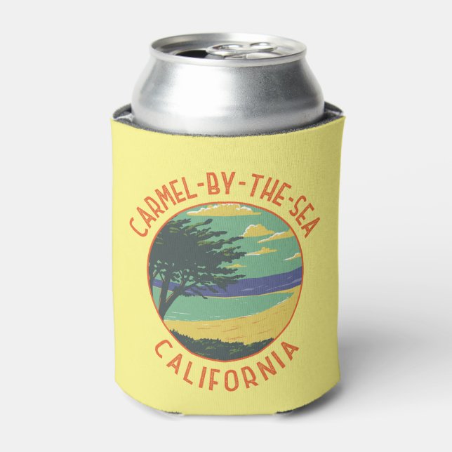 Carmel-by-the-Sea California Retro gestört Dosenkühler (Kanne Vorderseite)