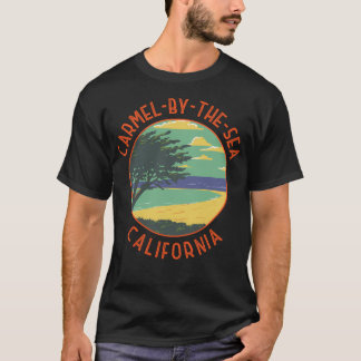 Carmel-By-The-Sea Kalifornien Retro abgenutzt Krei T-Shirt