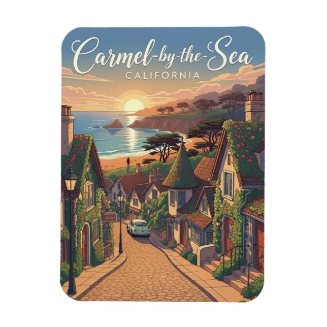 Carmel-by-the-sea Magnet (Vertikal)