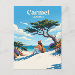 Carmel-by-the-Sea USA -> Carmel-by-the-Sea USA Postkarte