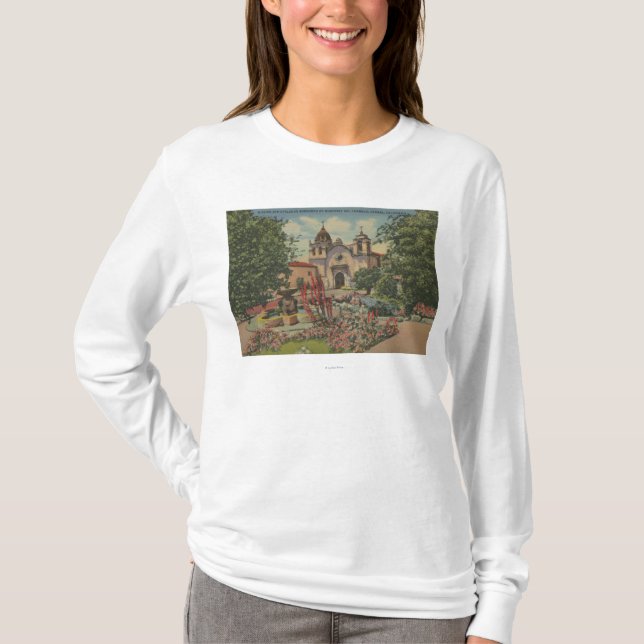 Carmel, CA - Auftrag San Carlos De Borromeo T-Shirt (Vorderseite)
