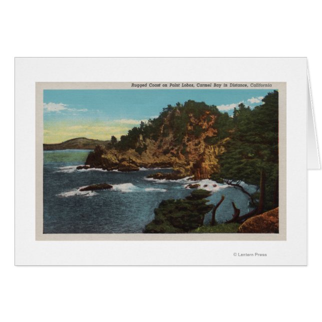 Carmel, CA - Rugged Coast on Point Lobos (Vorderseite (Horizontal))