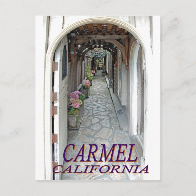 Carmel California Postkarte (Vorderseite)