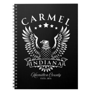 Carmel Hamilton Landkreis Indiana Vintag Eagle Notizblock