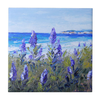 Carmel Kalifornien, Strand, Lupinen, Fliese