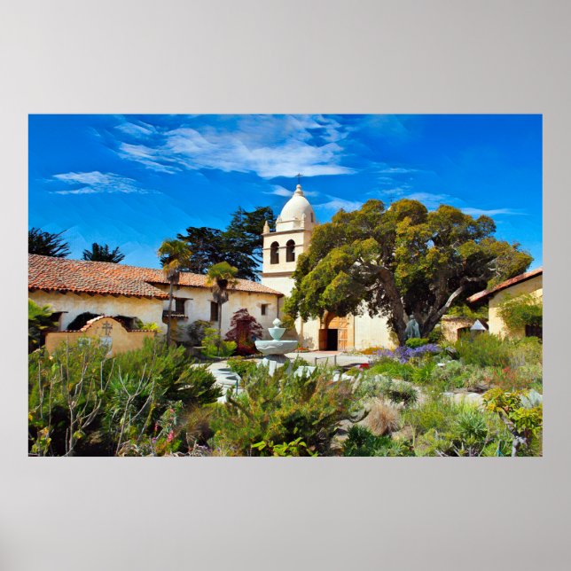 CARMEL MISSION BASILICA Poster (Vorne)