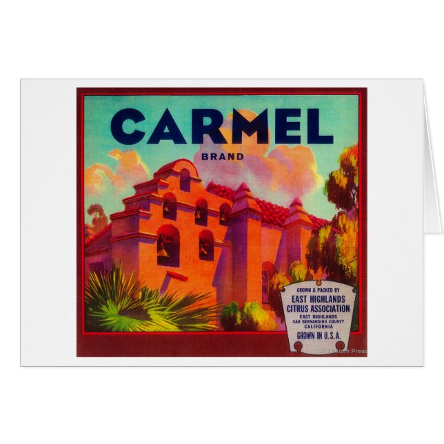 Carmel Orange LabelEast Highlands, CA (Vorderseite (Horizontal))