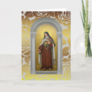 Carmelite Nun St. Therese the Little Blume Karte