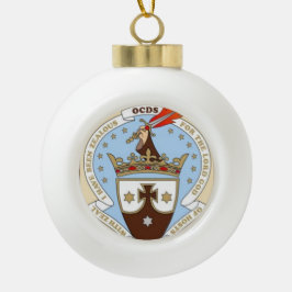 Carmelite Weihnachtsverzierung Keramik Kugel-Ornament