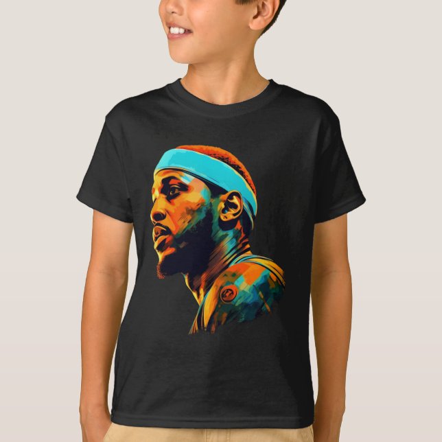 Carmelo Anthony Illstration  T-Shirt (Vorderseite)