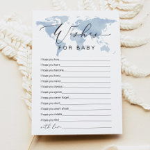 CARMEN Blue Adventure Wünsche für Baby-Game-Card