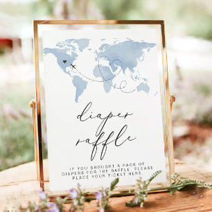 CARMEN Blue Map Abenteuer Babywindel-Raterei Poster