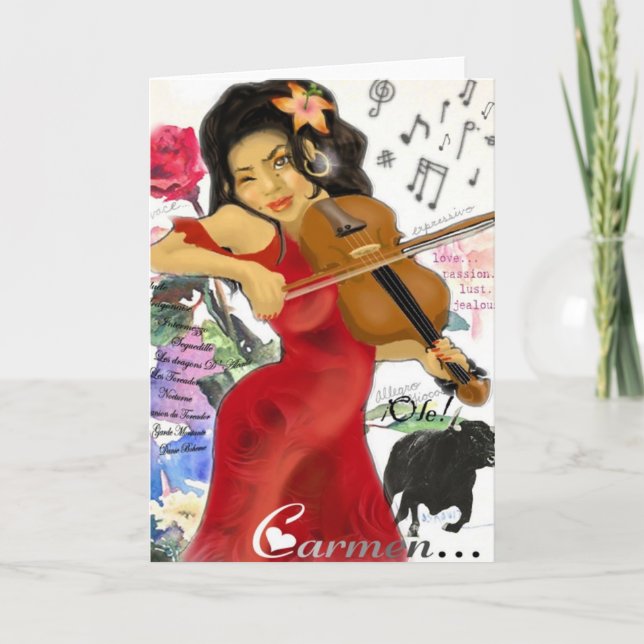 Carmen-Gruß-Karte Karte (Vorderseite)