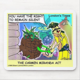 Carmen Miranda lustige Geschenke & Sammlerstücke Mousepad