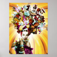 Carmen Miranda Portrait Collage