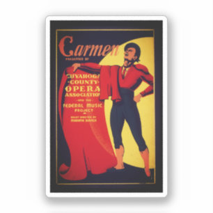 Carmen Opernplakat Aufkleber