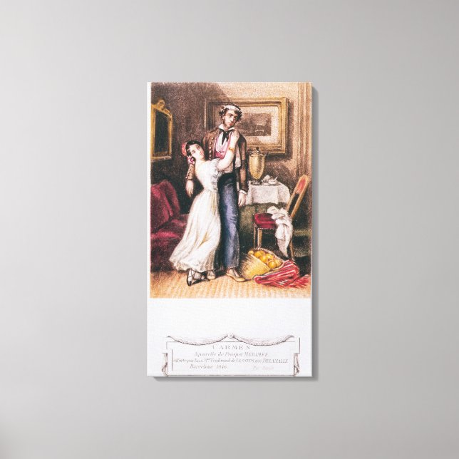 Carmen und Don Jose, 1846 Leinwanddruck (Vorderseite)