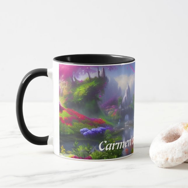 Carmen's Morning Tea Personalisiert anpassbar Tasse (Mit Donut)