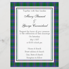 Carmichael Scottish Wedding Einladung