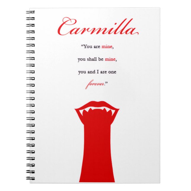 Carmilla-Notebook Notizblock (Vorderseite)