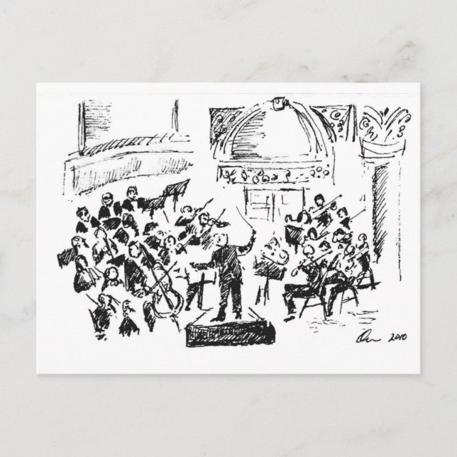 carnagie Hallenkonzert 2010 Postkarte (Vorderseite)