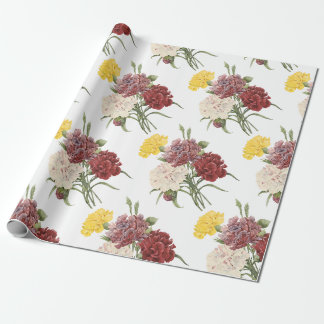 Carnation Blume Muster Geschenkpapier