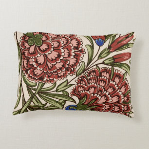 Carnation Blume Tile Antique Rustikale Kunst Dekokissen