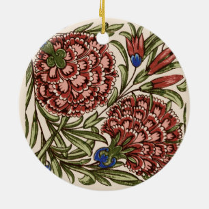 Carnation Blume Tile Antique Rustikale Kunst Keramik Ornament