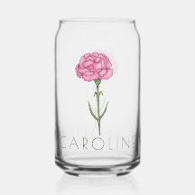 Carnation Janvier Fleur de naissance Nom personnal