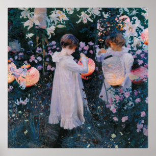 Carnation Lily Lily Rose von John Singer Sargent Poster