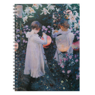 Carnation Lily Rose John Singer Sargent Art Notizblock