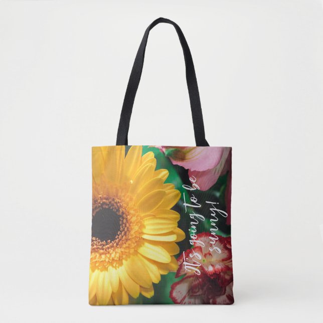 Carnations and yellow gerbera tasche (Vorderseite)